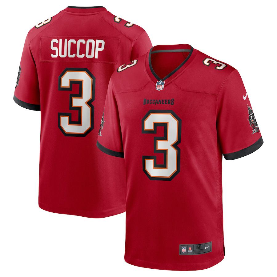 Men Tampa Bay Buccaneers #3 Ryan Succop Nike Red Team Game NFL Jersey->tampa bay buccaneers->NFL Jersey